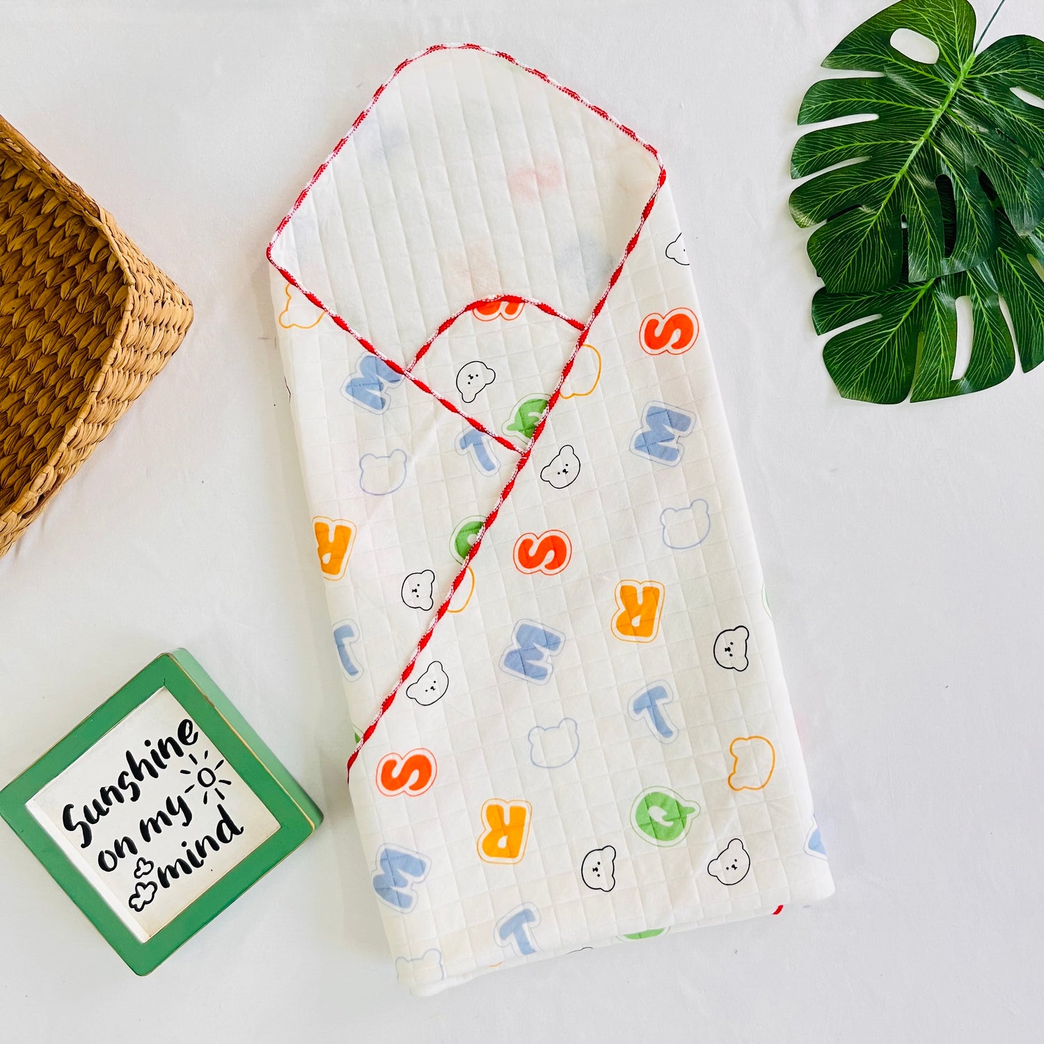 Letters -2 layer Blanket 85*85cm