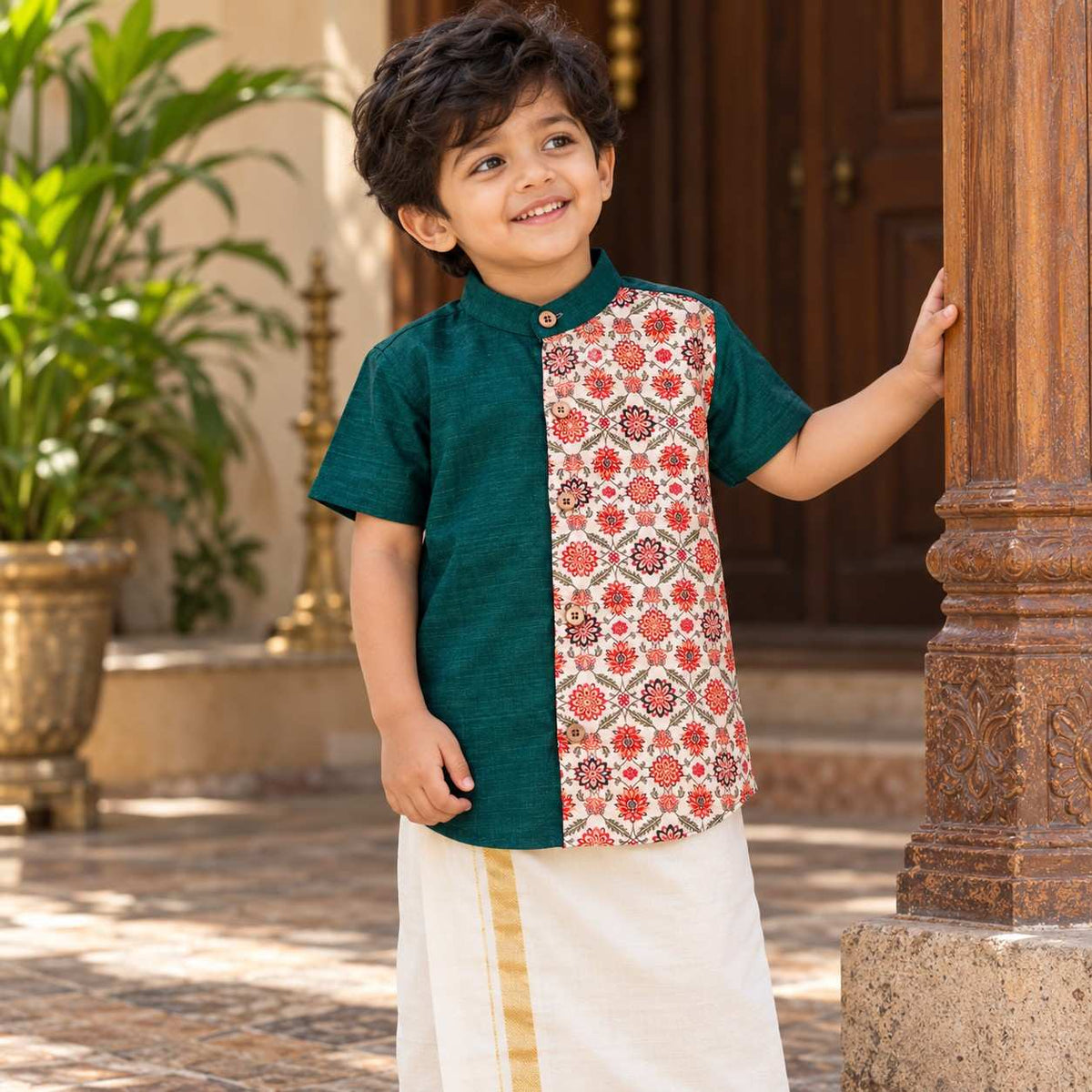 Regal Petal Ethnic Shirt