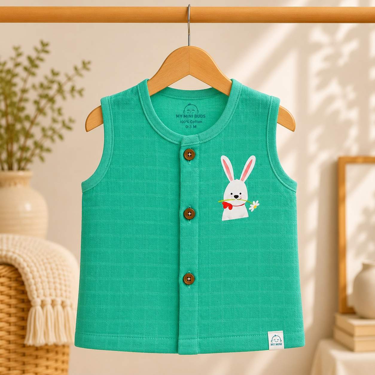 Muslin Jhabla-A Green Rabbit