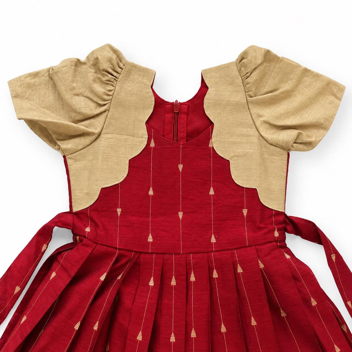 Ruby Gold Ethnic Frock