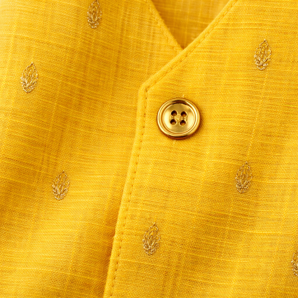 Newborn Ethnic set- Yellow Golden Buttas Ponn Ceremony Set