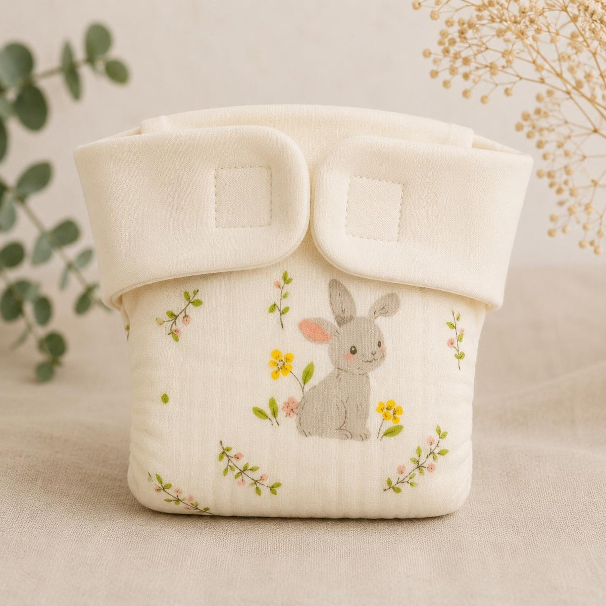 Pack of 2 - Velcro Muslin Nappies(Assorted)