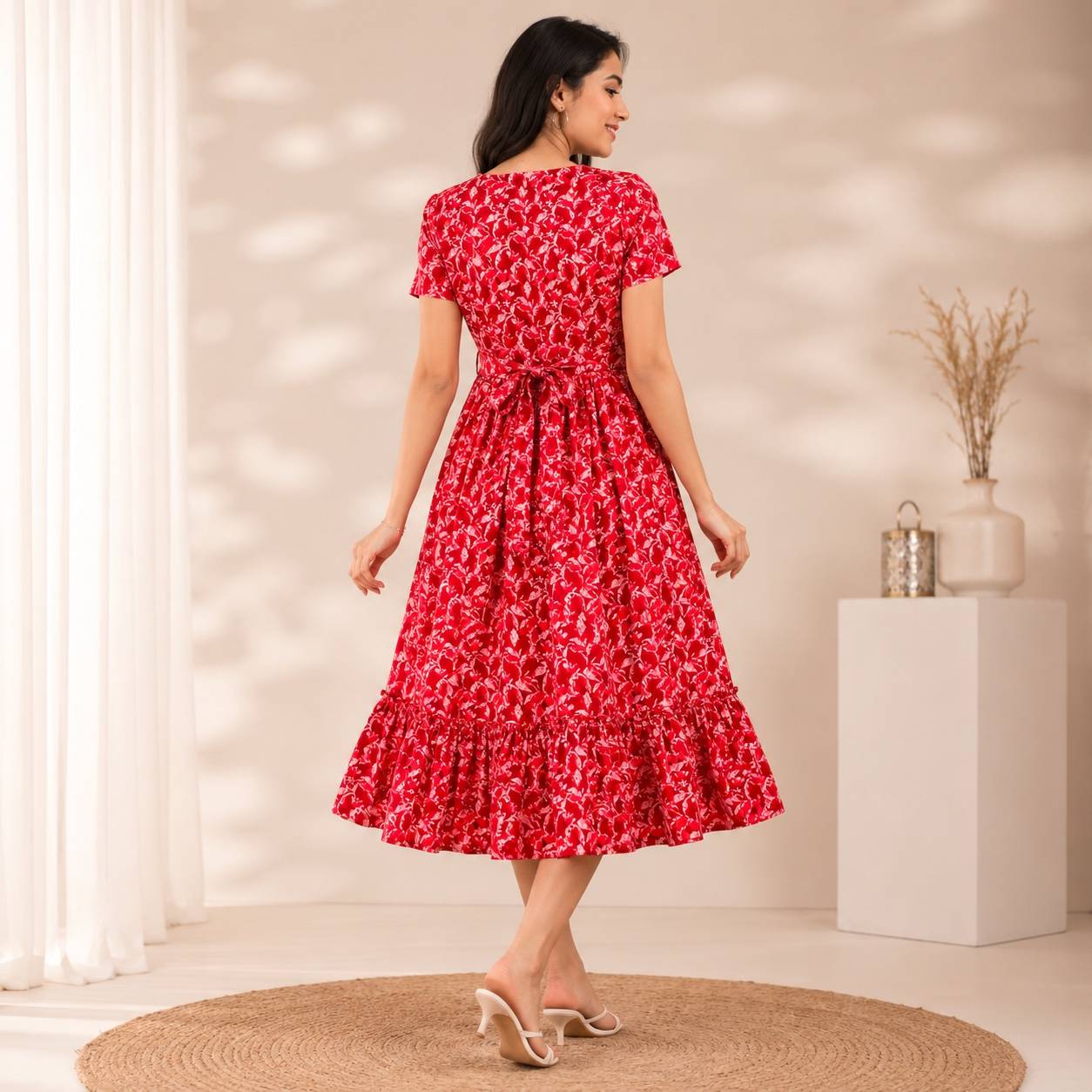 Maternity wear - red floral