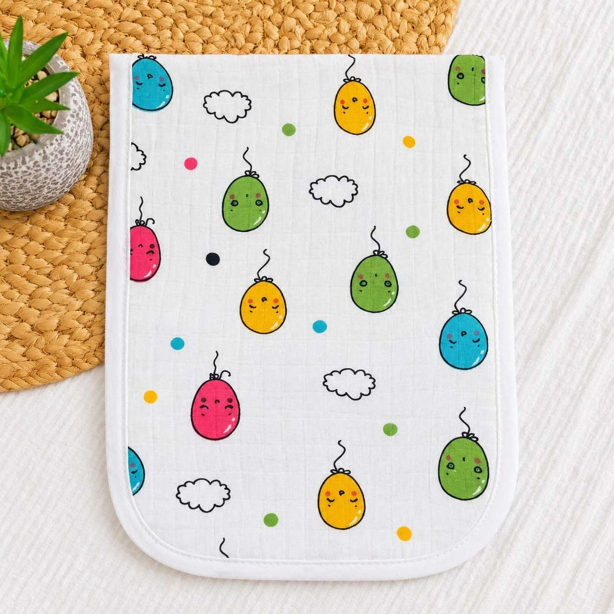 Muslin Burp Cloth - Balloon
