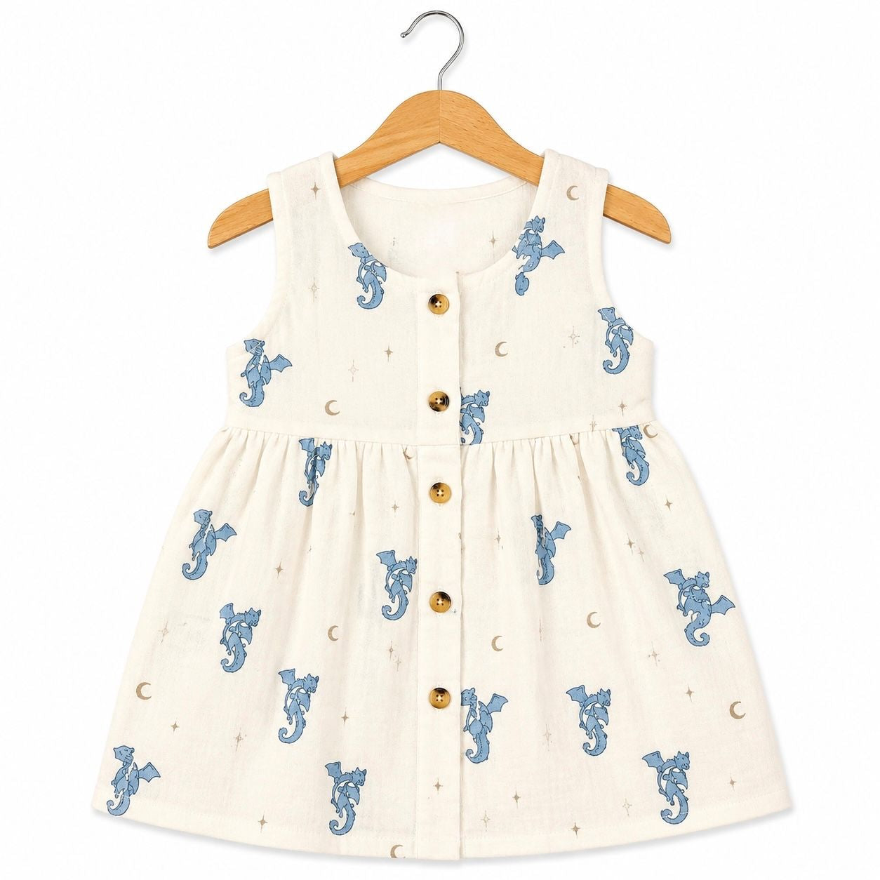 Sleeveless Frock- Dragon