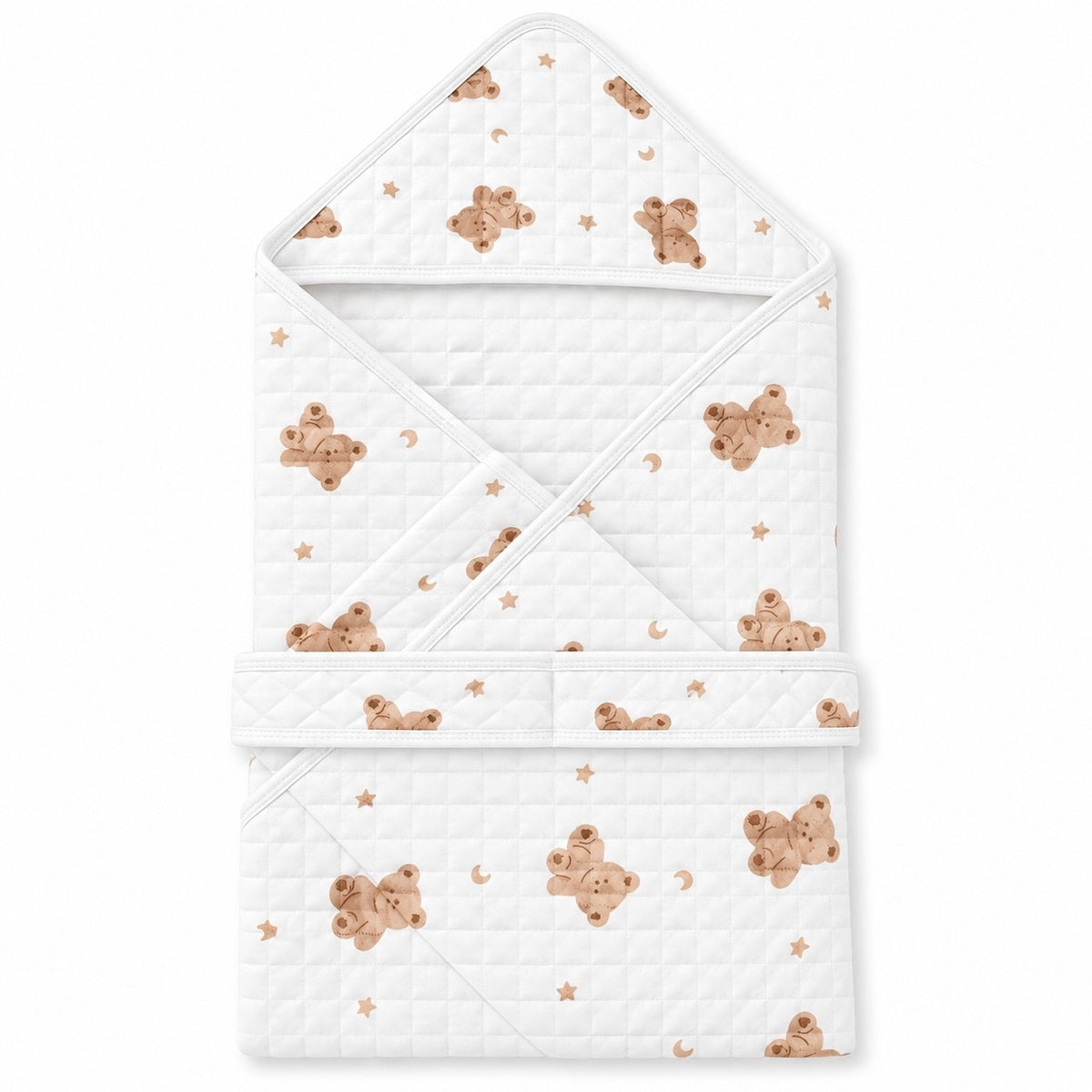 Hooded Towel wrapper - teddy