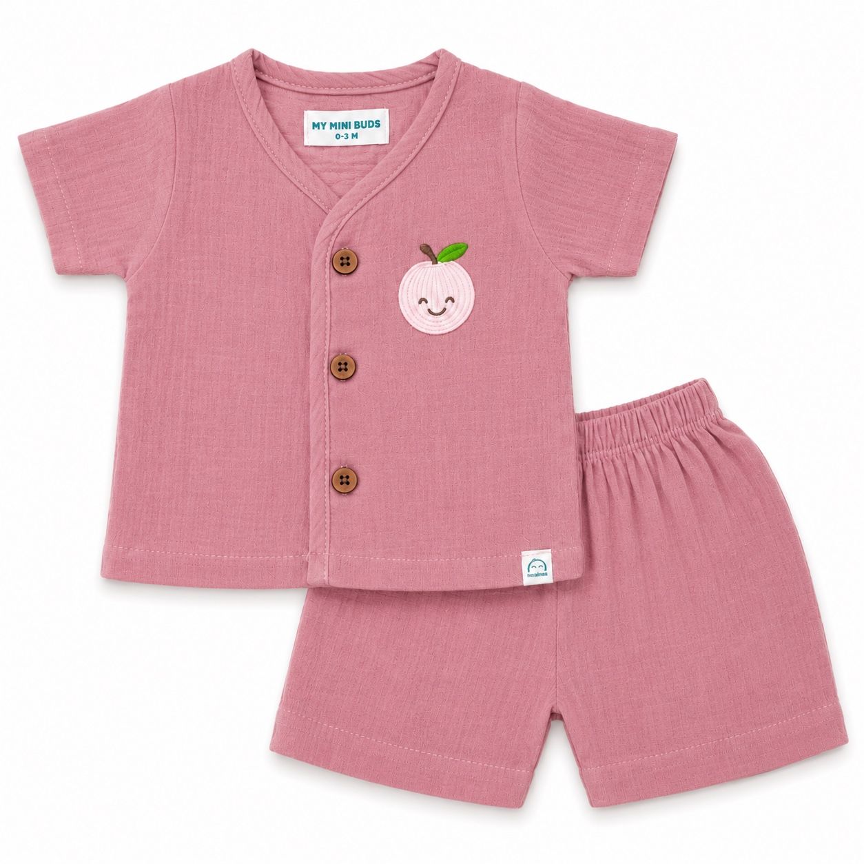Muslin Jabla set-Crinkle- Smiling fruit