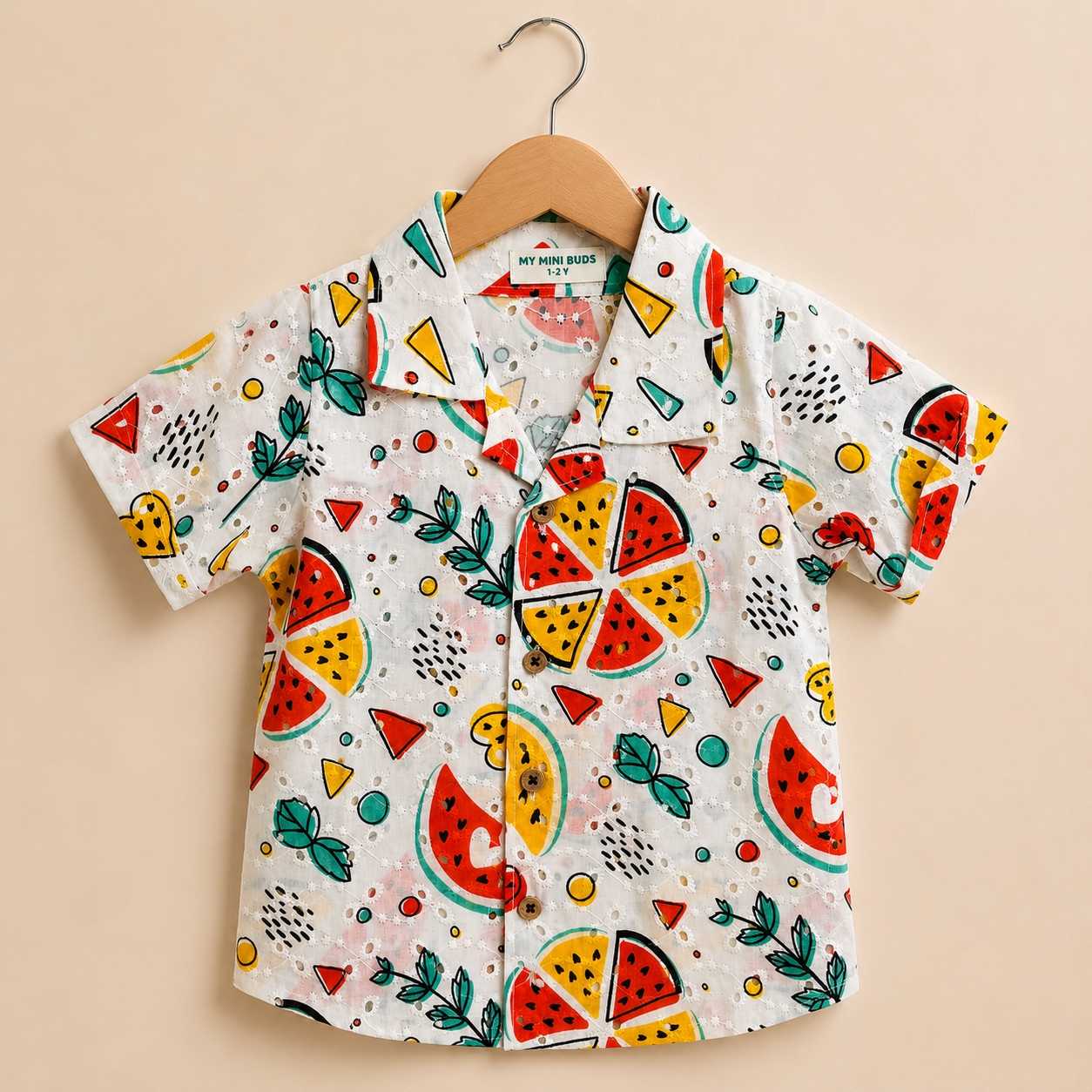 Hakoba sleeve shirt- watermelon