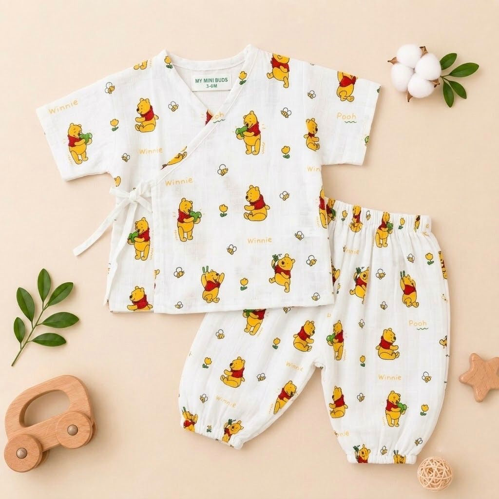 Muslin Kimonos set-Winnie pooh