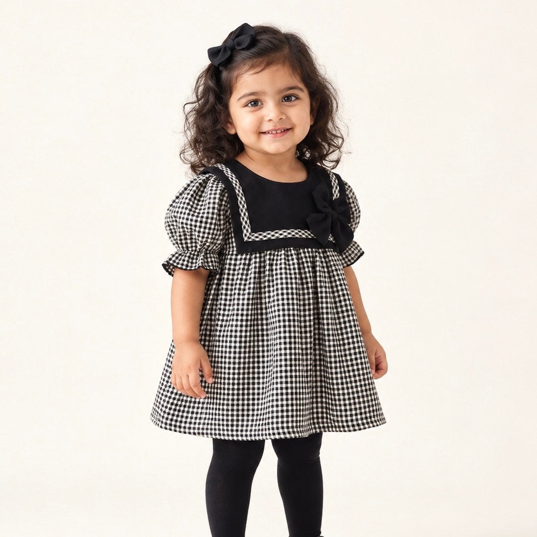 Black Sailor Collar frock