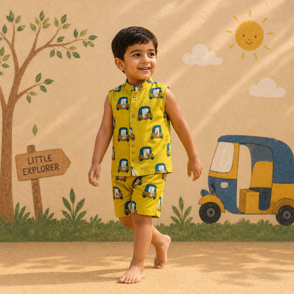 Mini Rider Sleeveless Co-ord Set