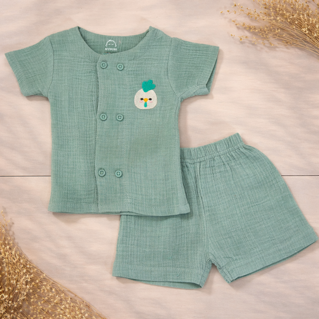 Muslin coords set-Crinkle- chicks