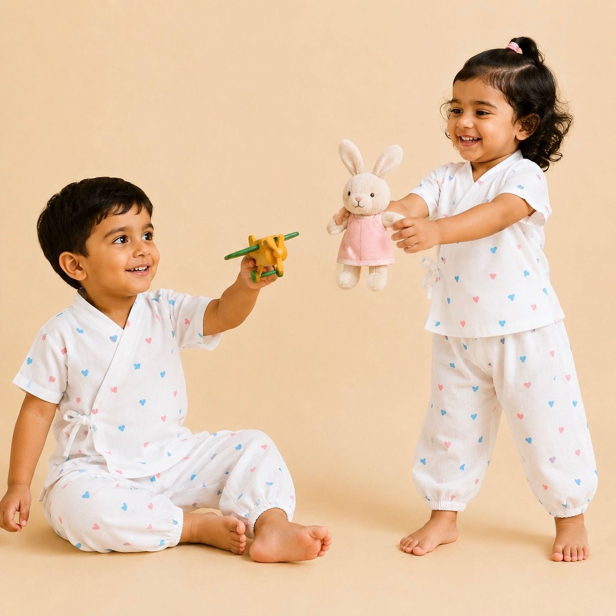 Colour full Hearts - Kimonos set