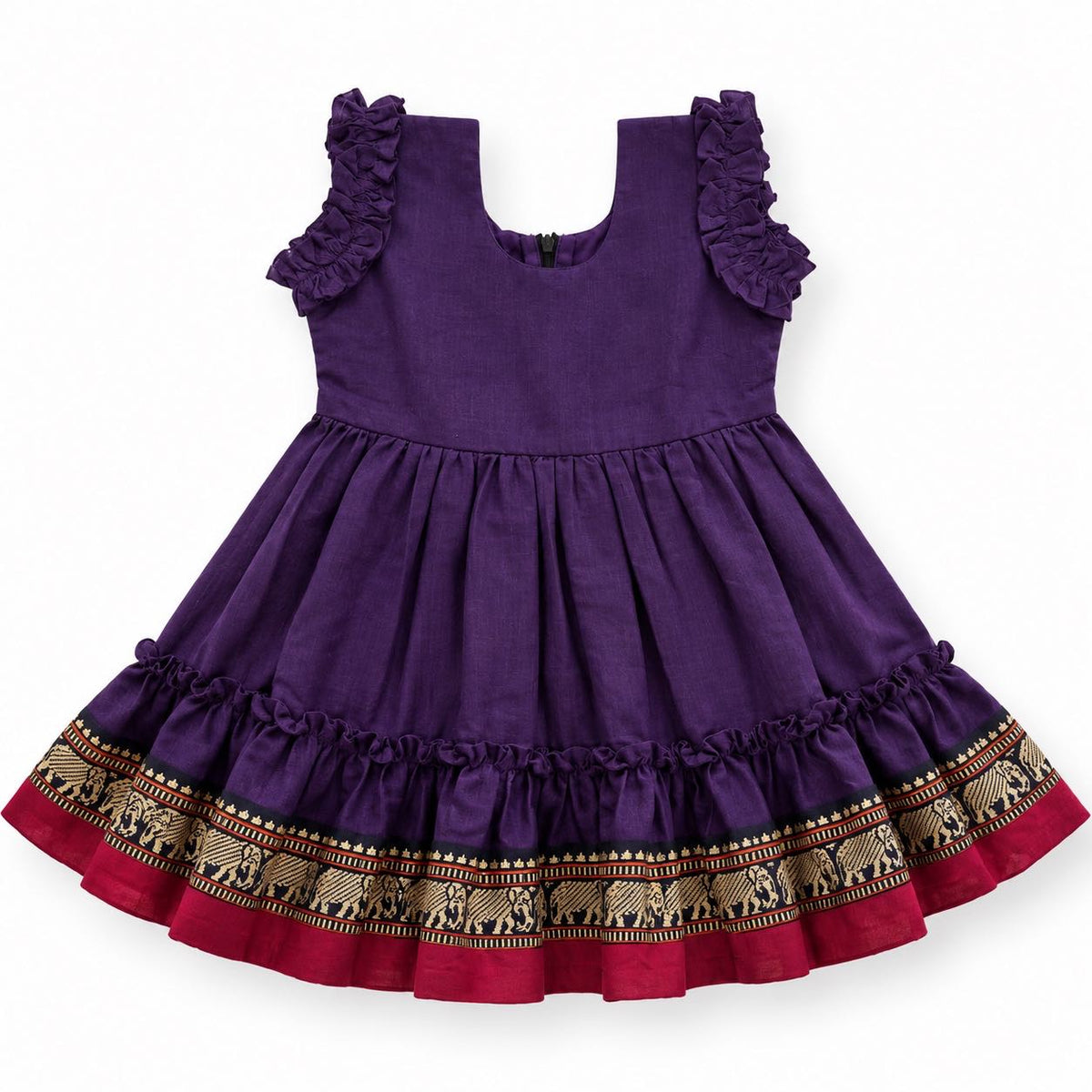 Deep Purple-Madhura Ethnic Frock