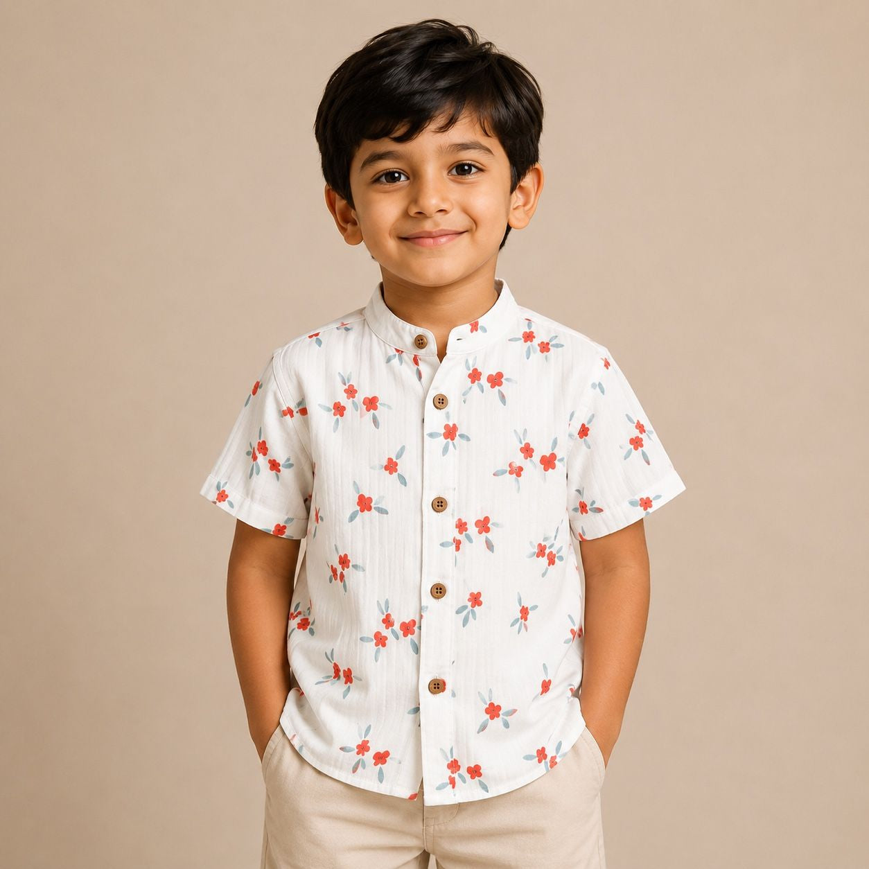 Red Floral - Shirt