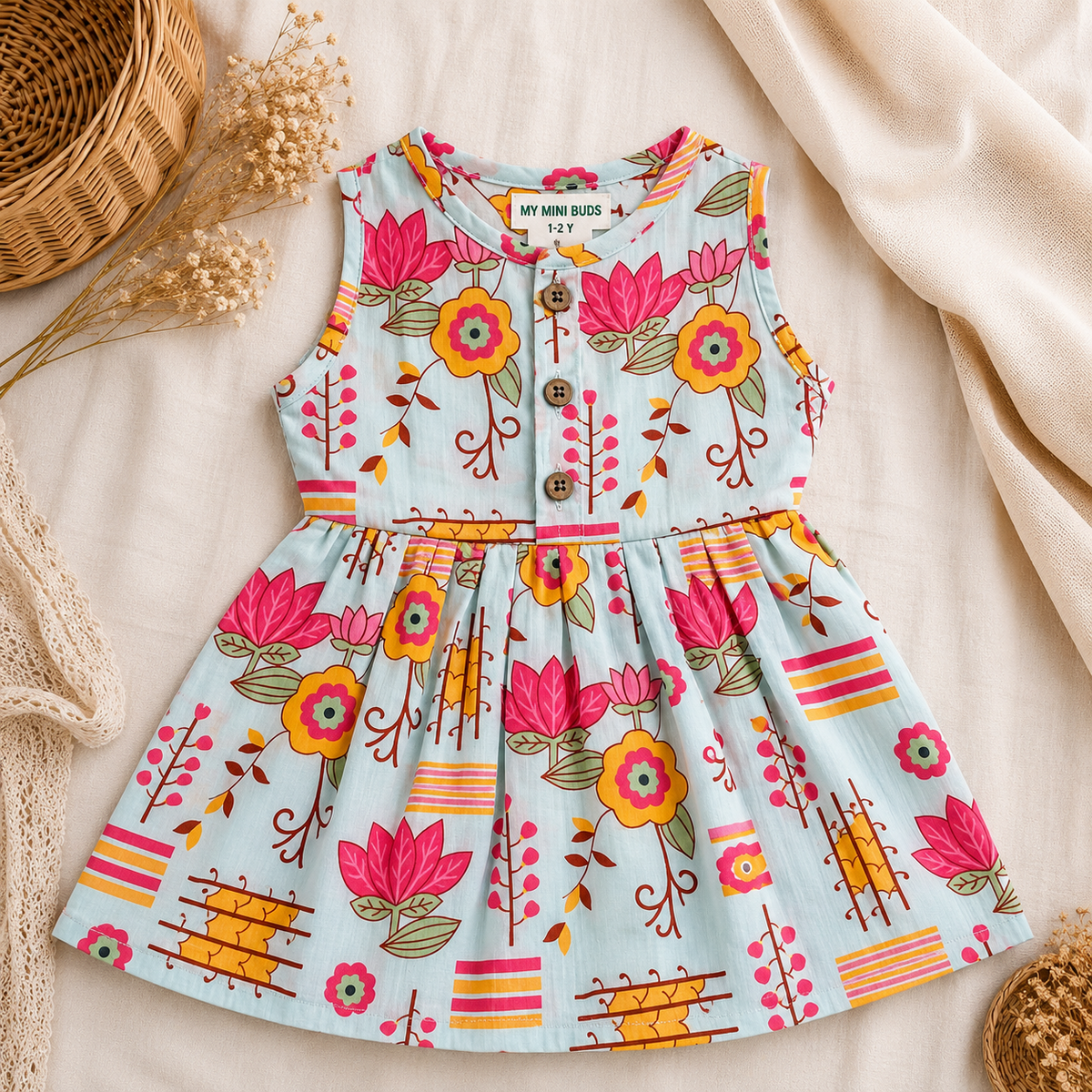 Cotton Frock- Jaipuri floral