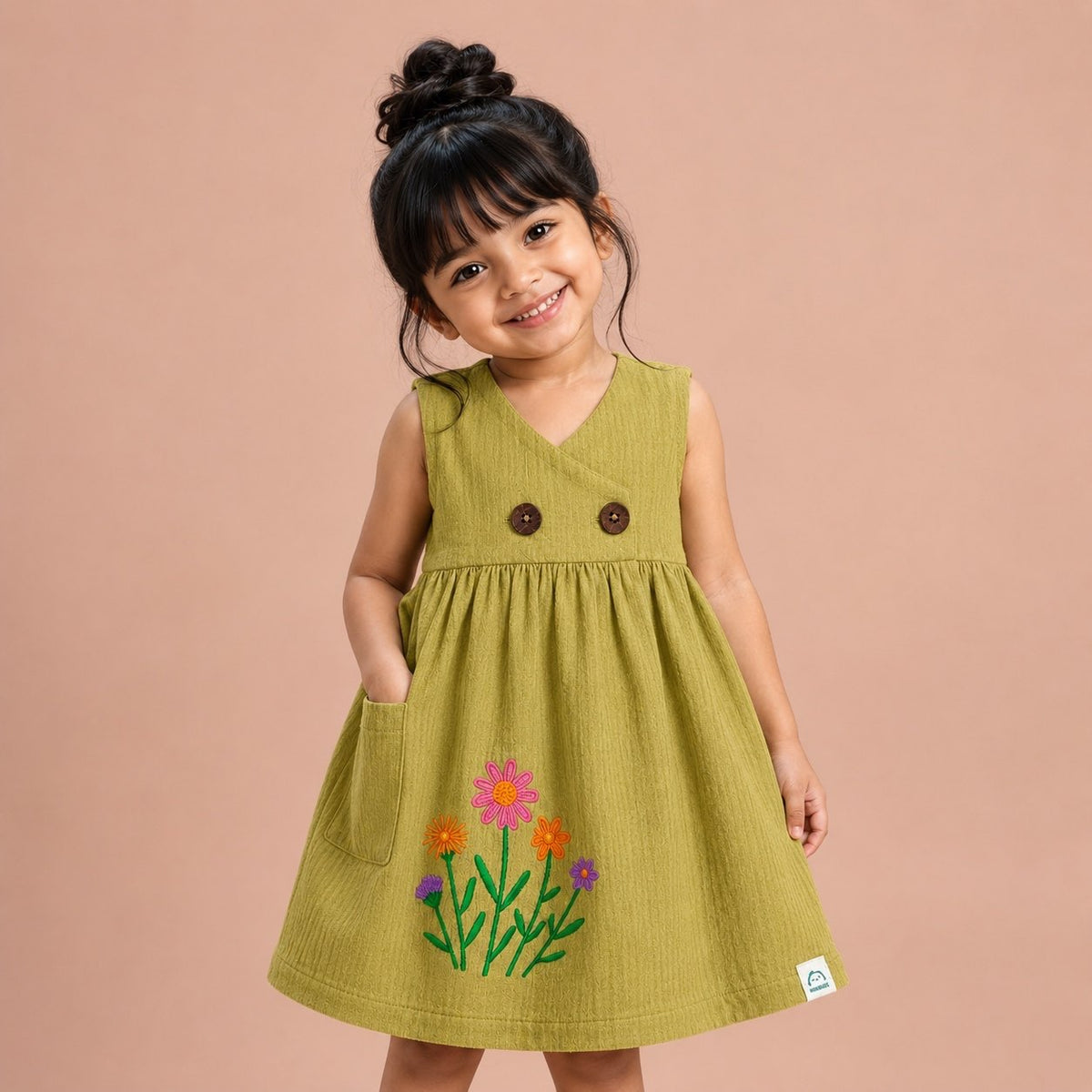 Green Kimono Frock