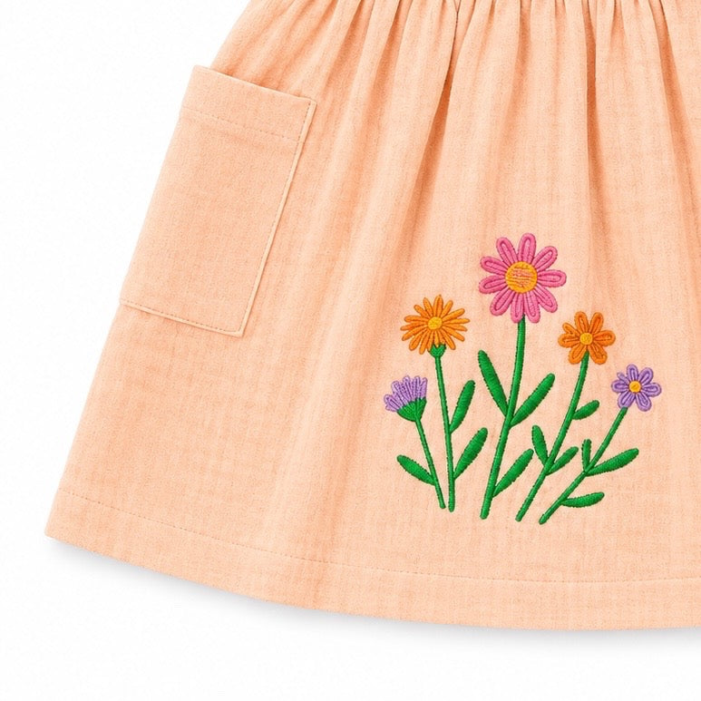 Peach Kimono Frock