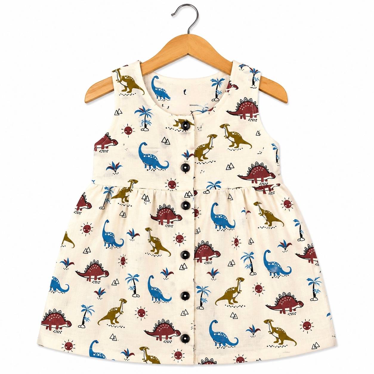 Sleeveless Frock- Dino