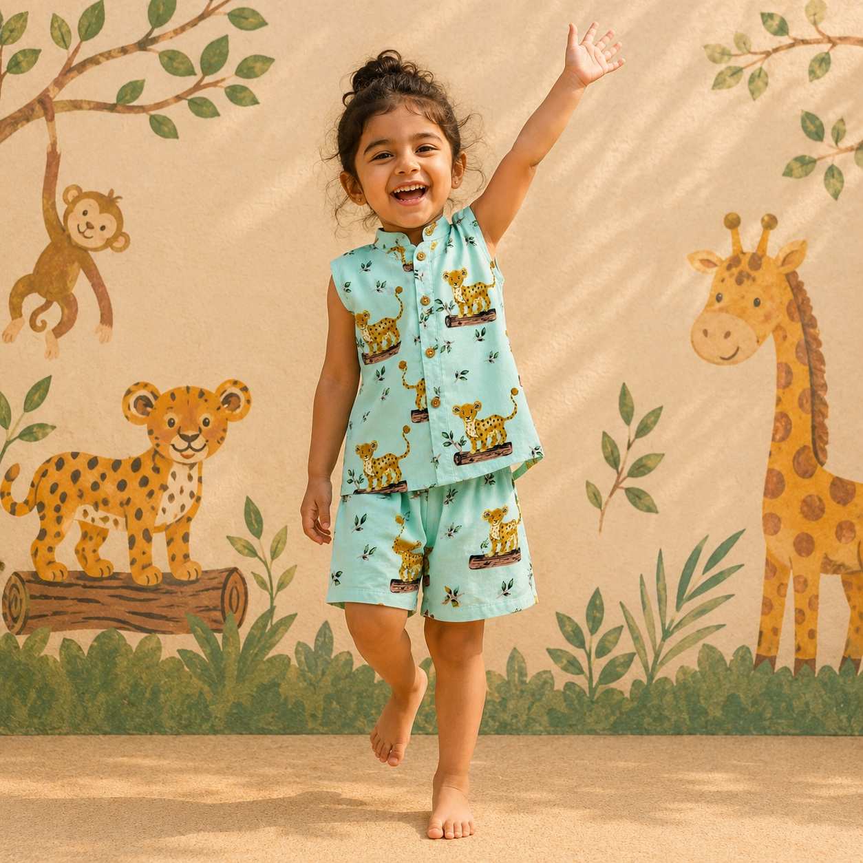 Leopard Sleeveless Co-ord Set