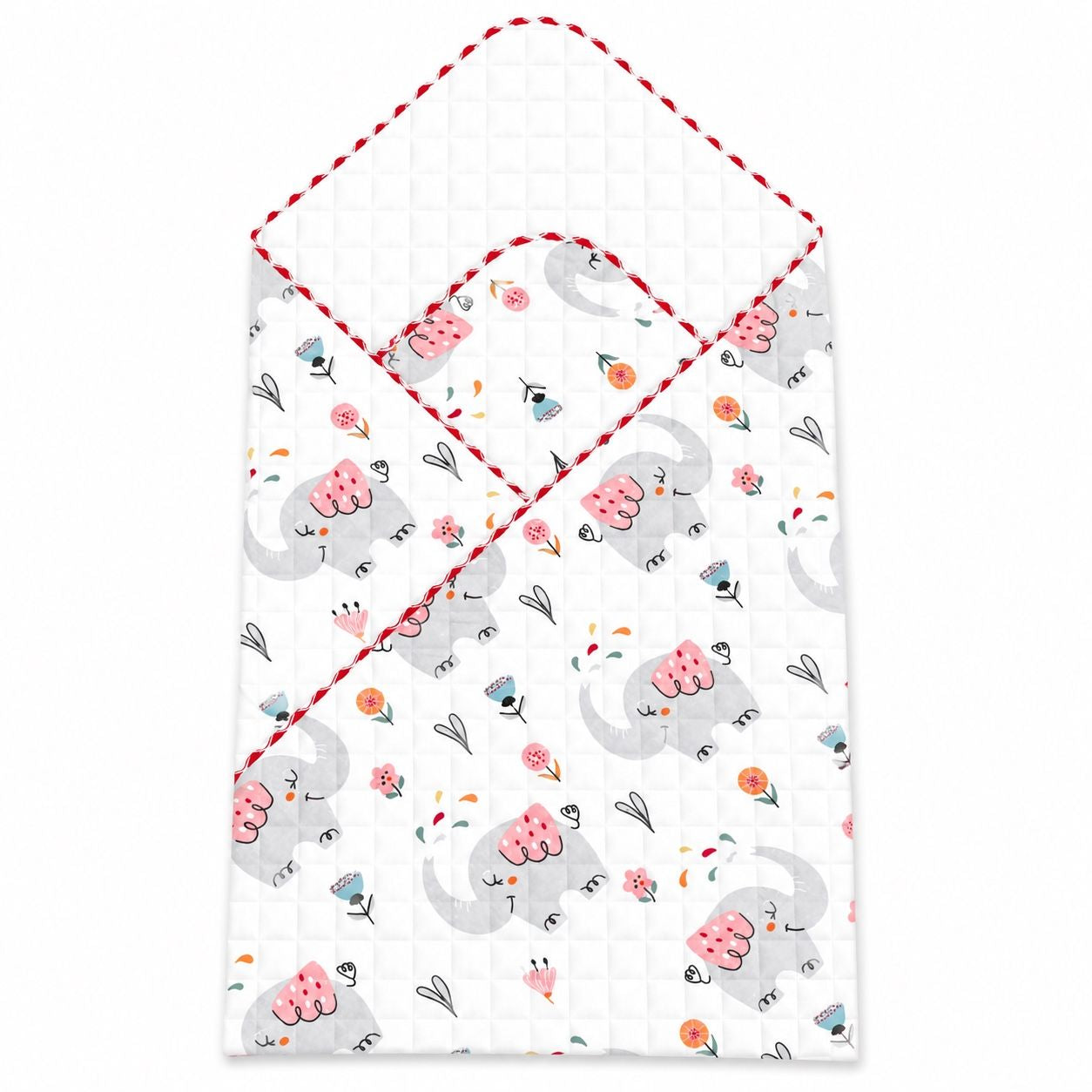 Elephant -2 layer Blanket 85*85cm