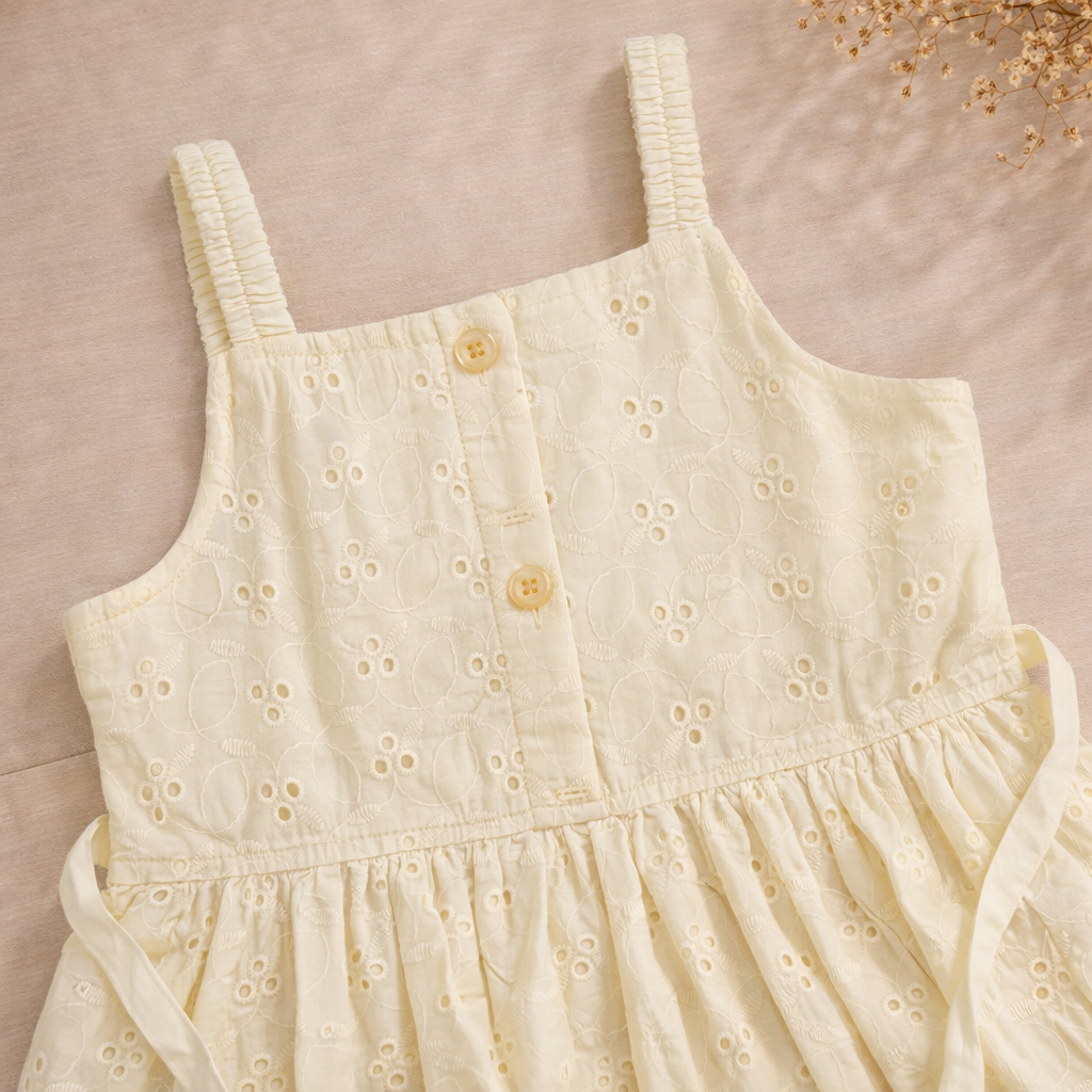 Hakoba Frock- Yellow