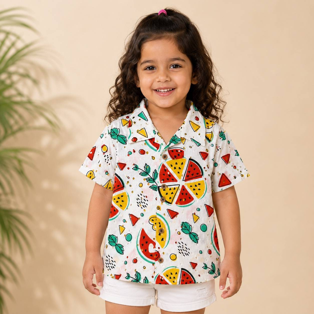 Hakoba sleeve shirt- watermelon