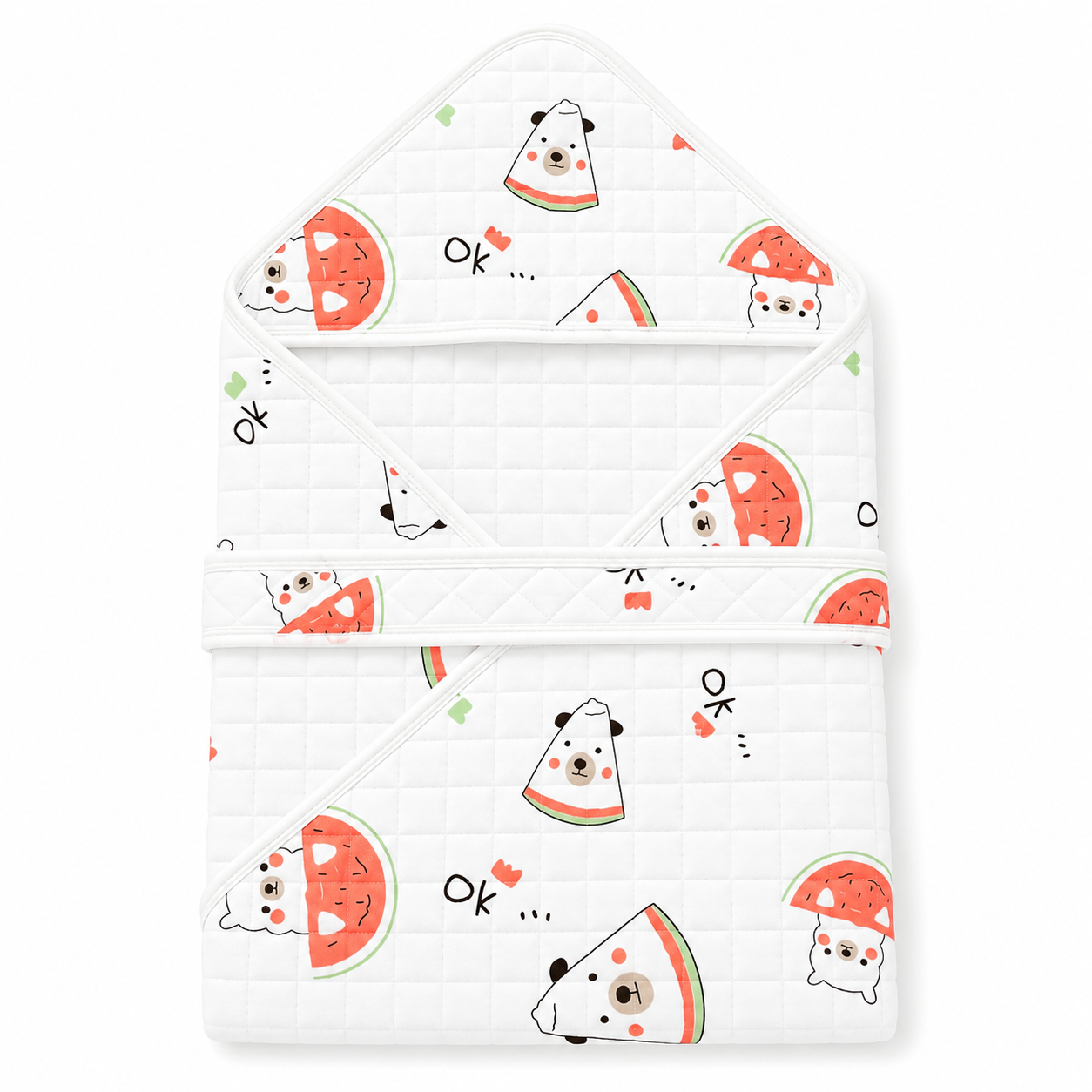 Hooded Towel wrapper - Watermelon