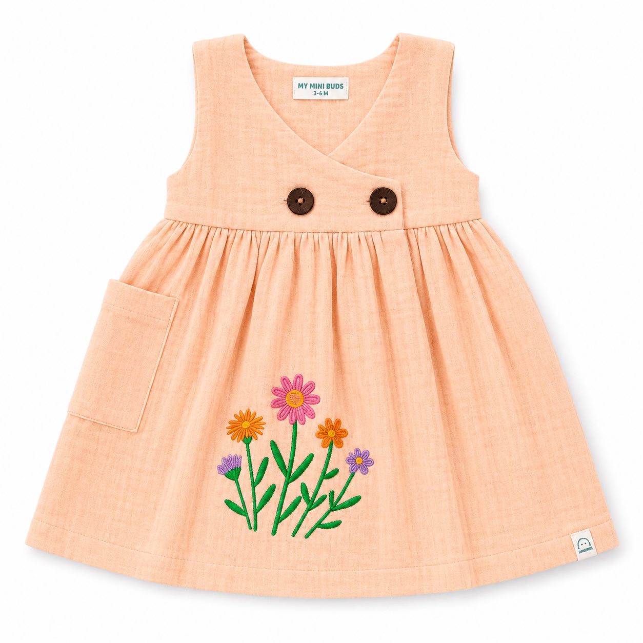 Peach Kimono Frock
