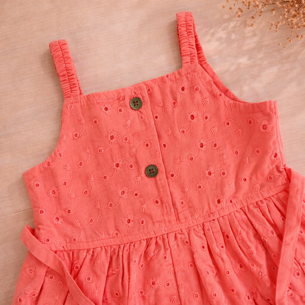Hakoba Frock - PEACH
