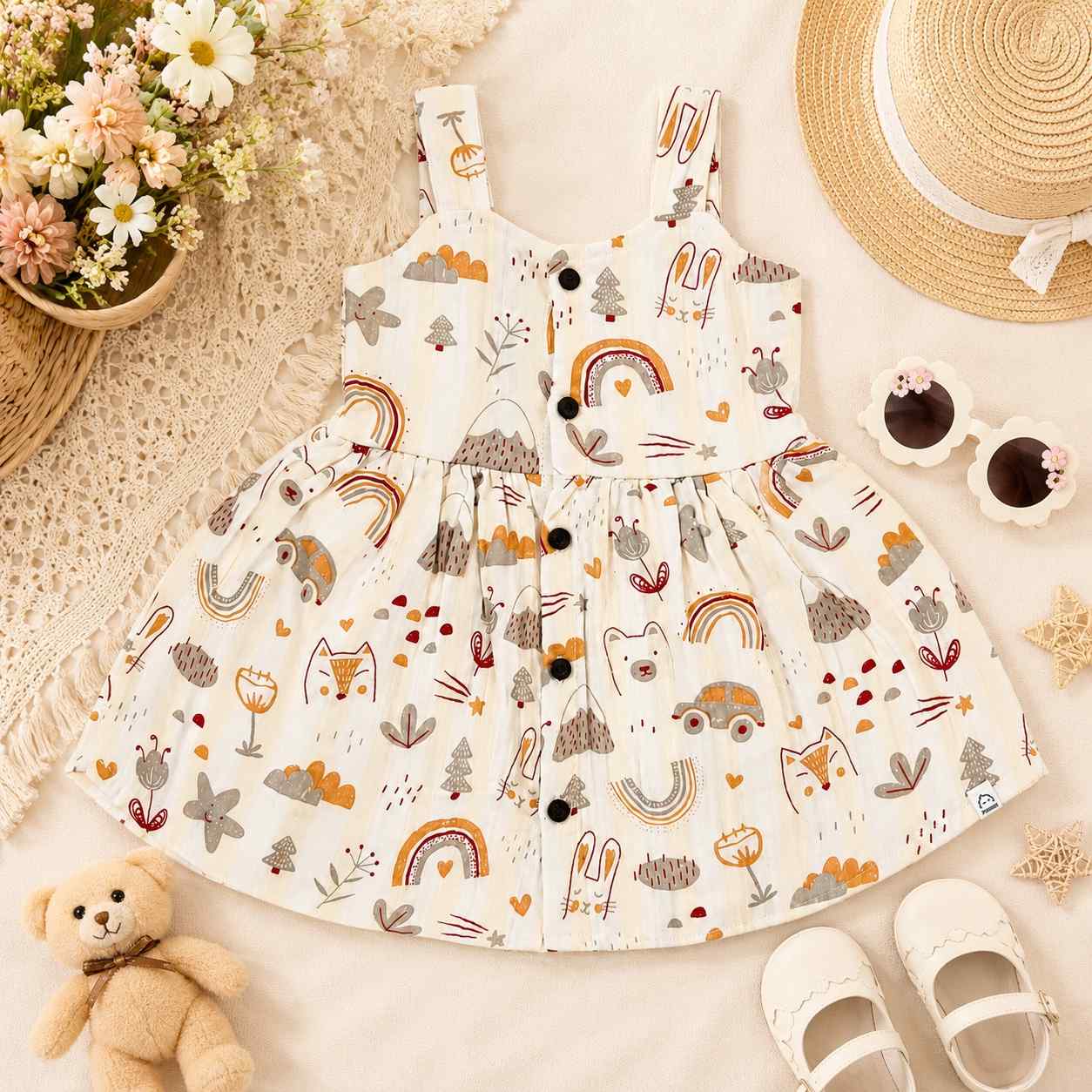 Yellow Cartoon - Nila Frock