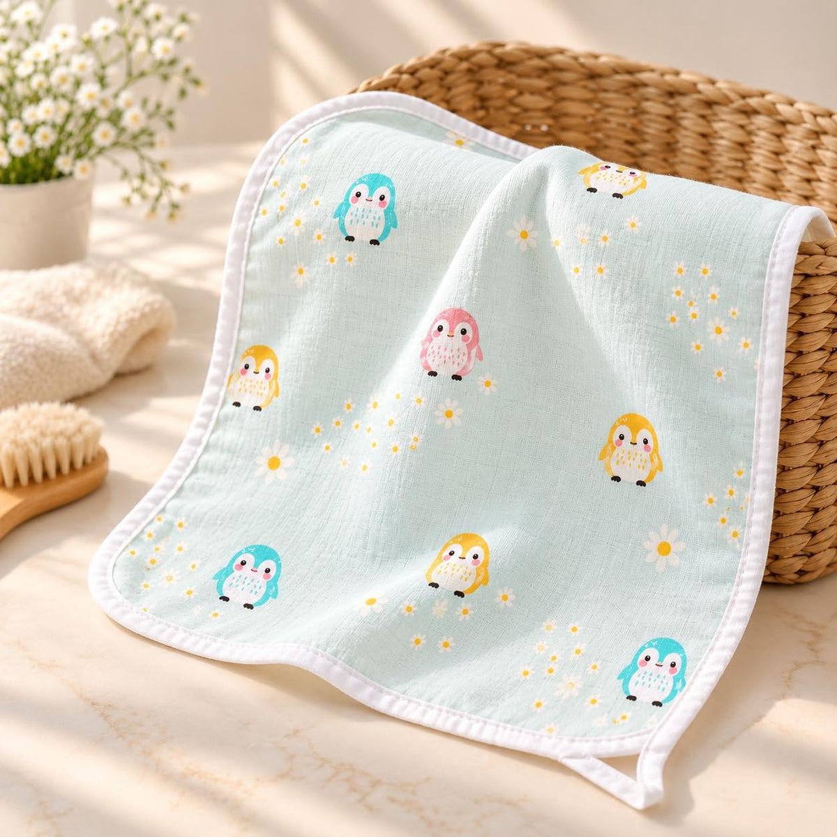 Wash Cloth- Little penguin