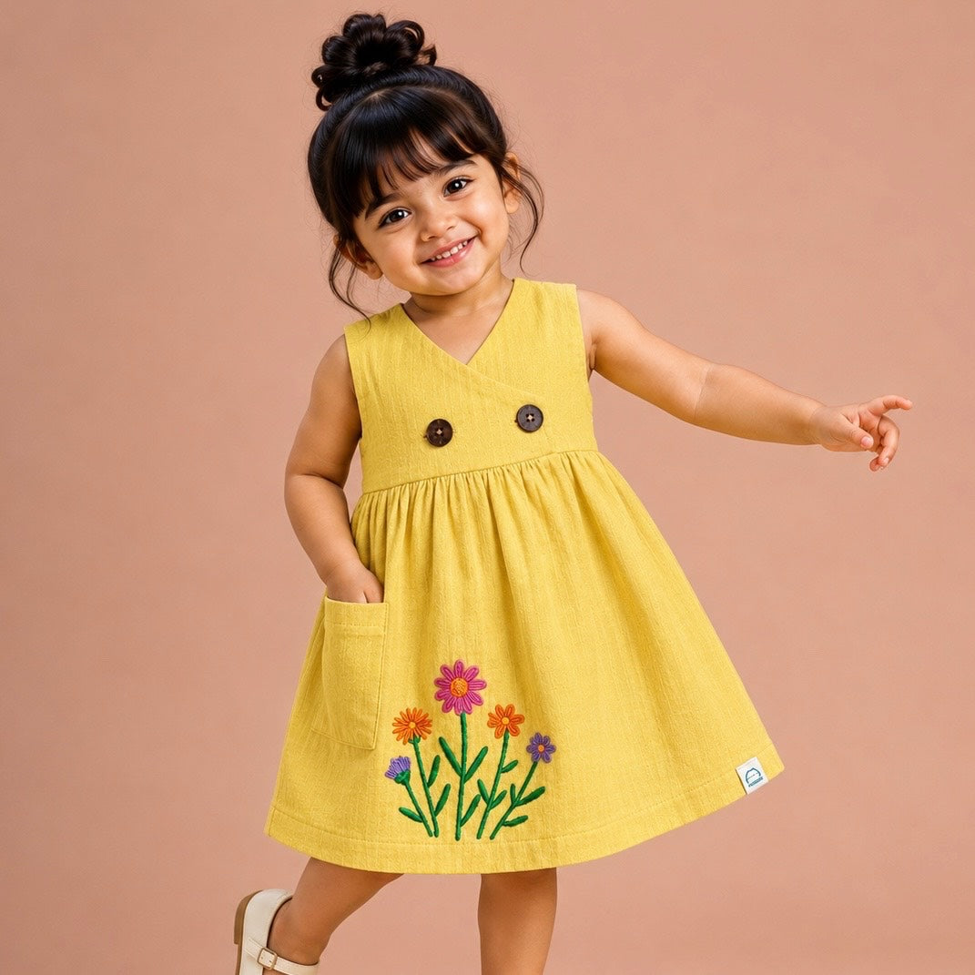 Yellow Kimono Frock