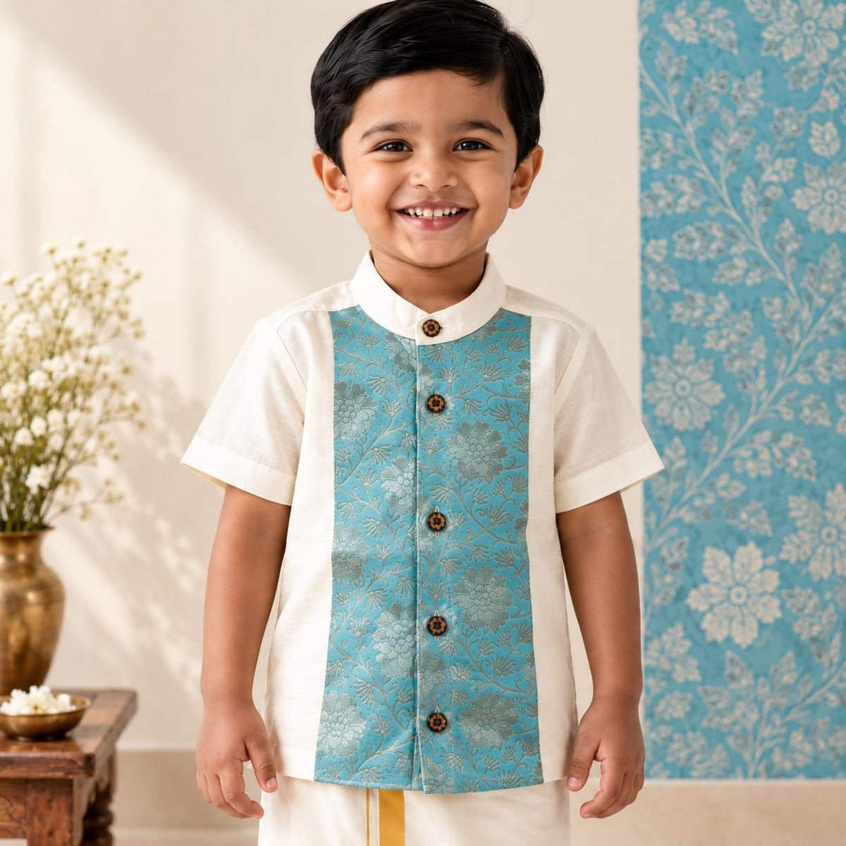 Kids Ethnic - Ponniyin Varnam Shirt