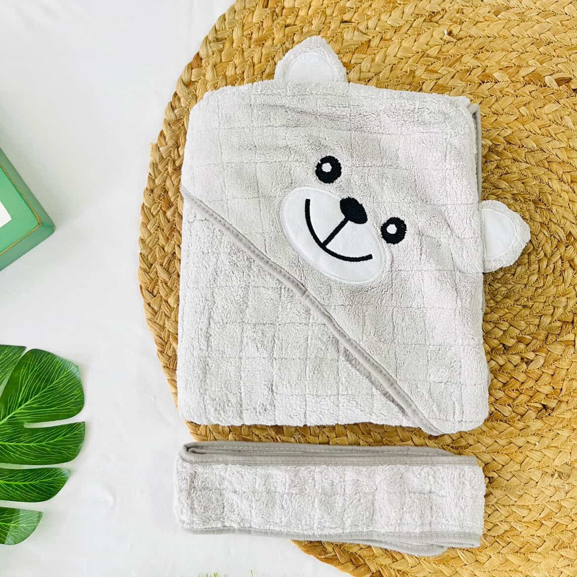 Grey - Terry Hooded Towel