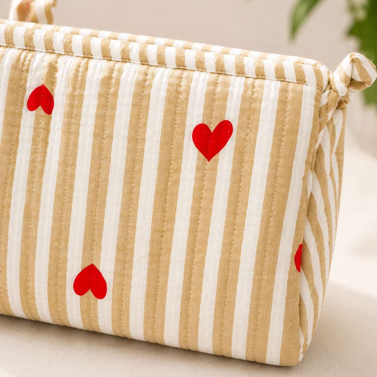 Pack of 3_ heart print - Toiletry bag