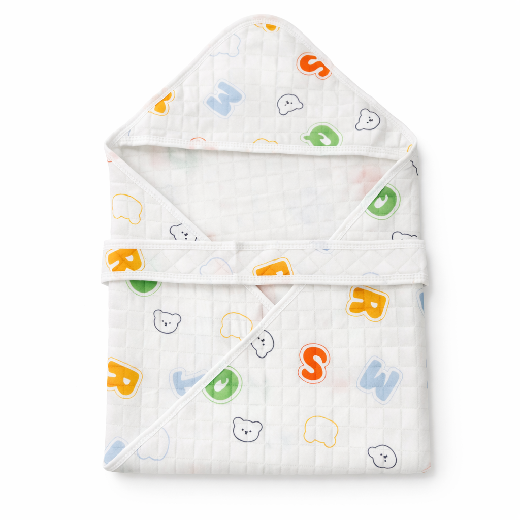 Hooded Towel wrapper - Letters