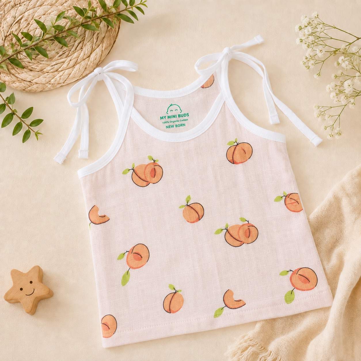 Peach -Knot Jhabla