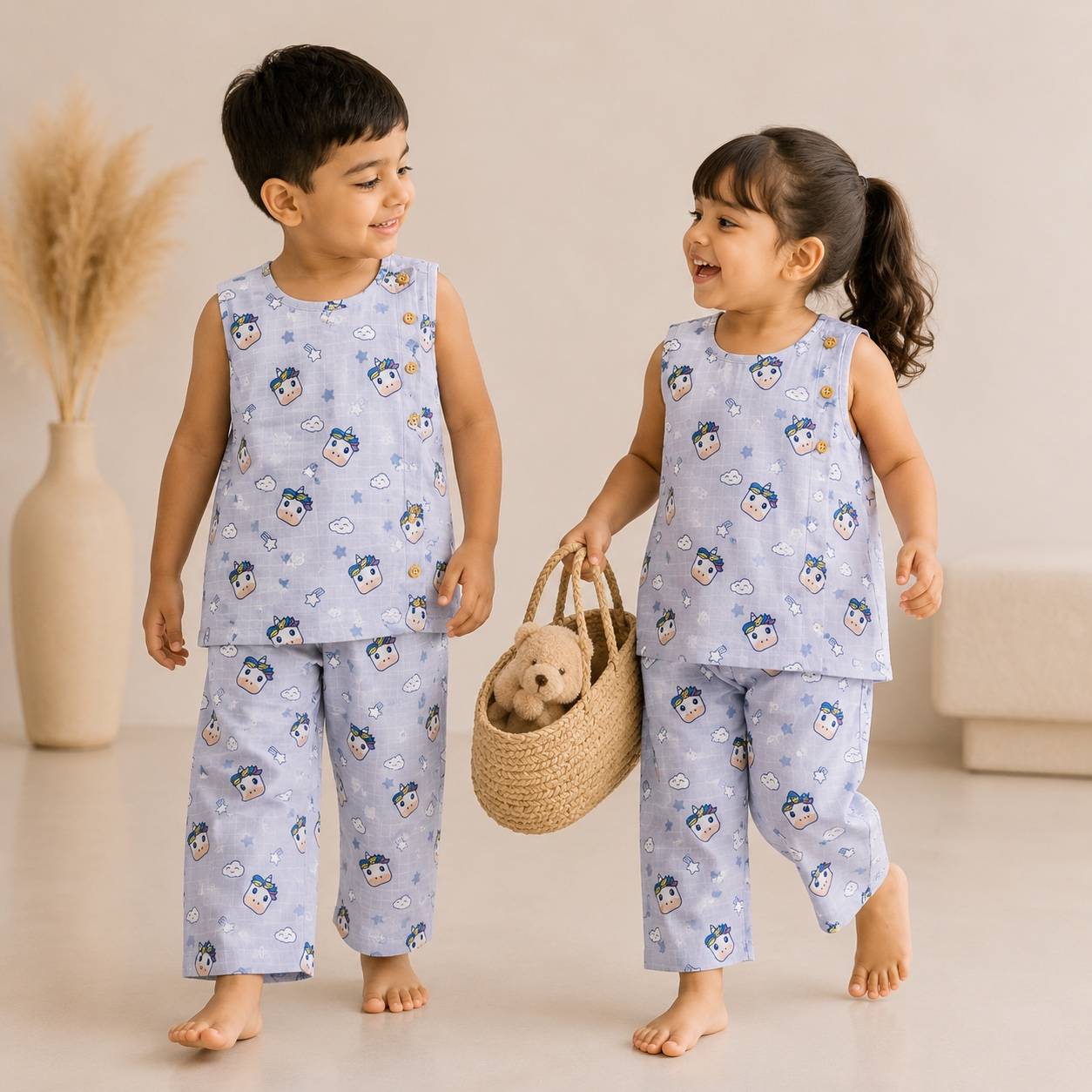 Unicorn -Co-Ord Set-muslin