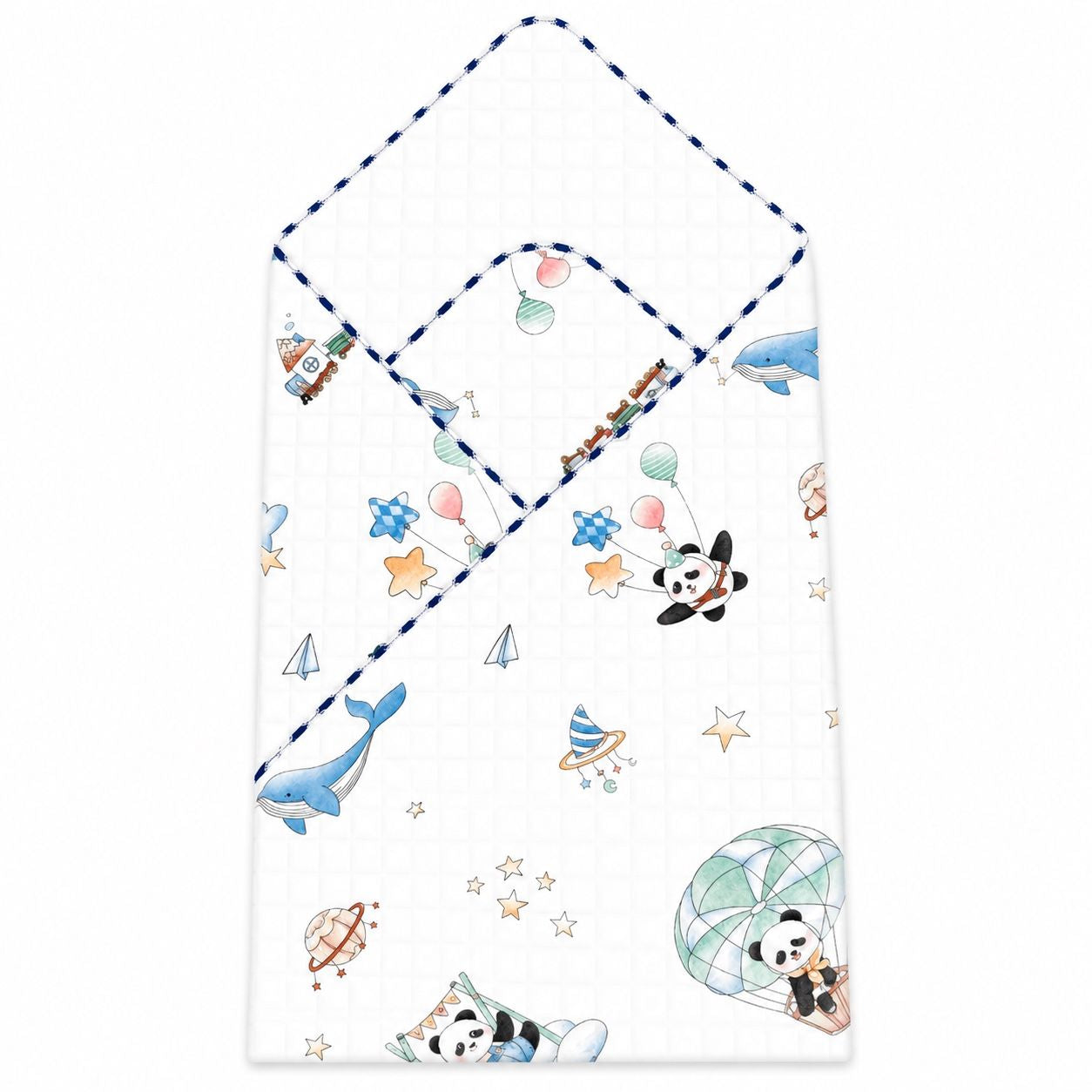 Panda -2 layer Blanket 85*85cm