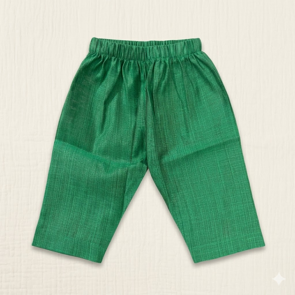 Newborn Ethnic set-Ocean Green Golden Buttas Ponn Ceremony Set