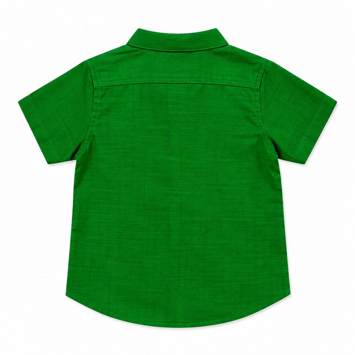 Kids Ethnic Shirt - Green Pichawai