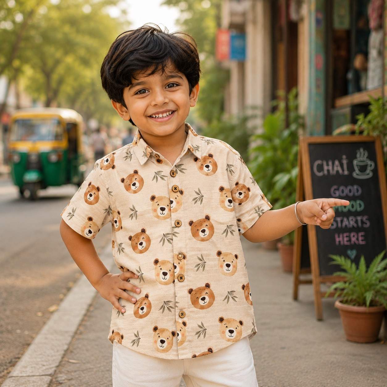 Kids shirt–Bamboo Bear
