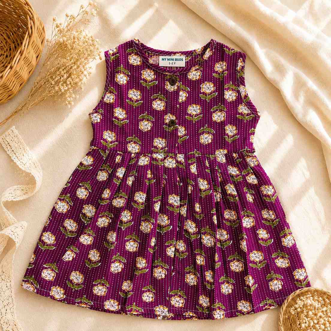 Cotton Frock-Lavender meadow