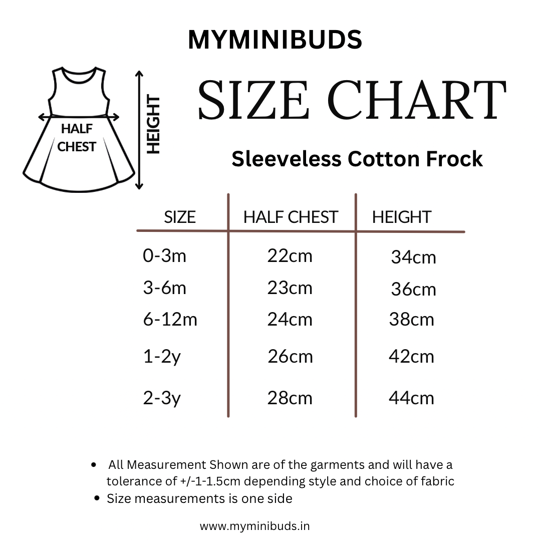 Sleeveless Frock- Red Umbrella