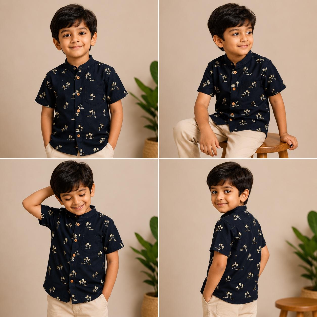 Yellow Coconut Black- Shirt