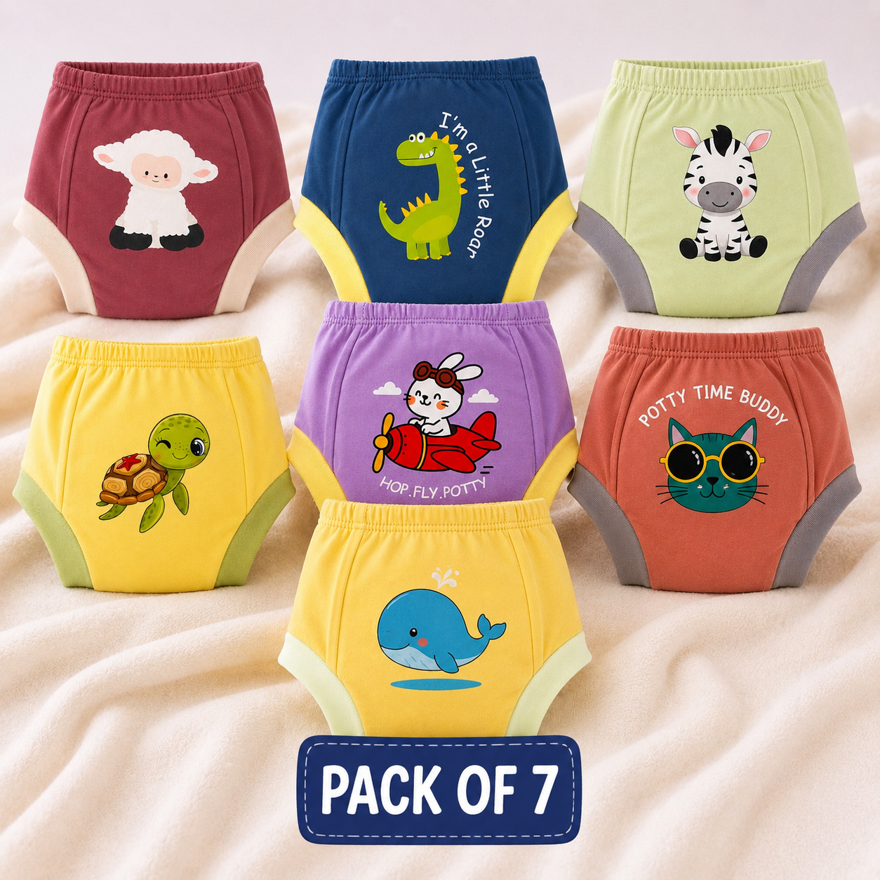Pack of 7-Potty Pro_save 10%-(Assorted)