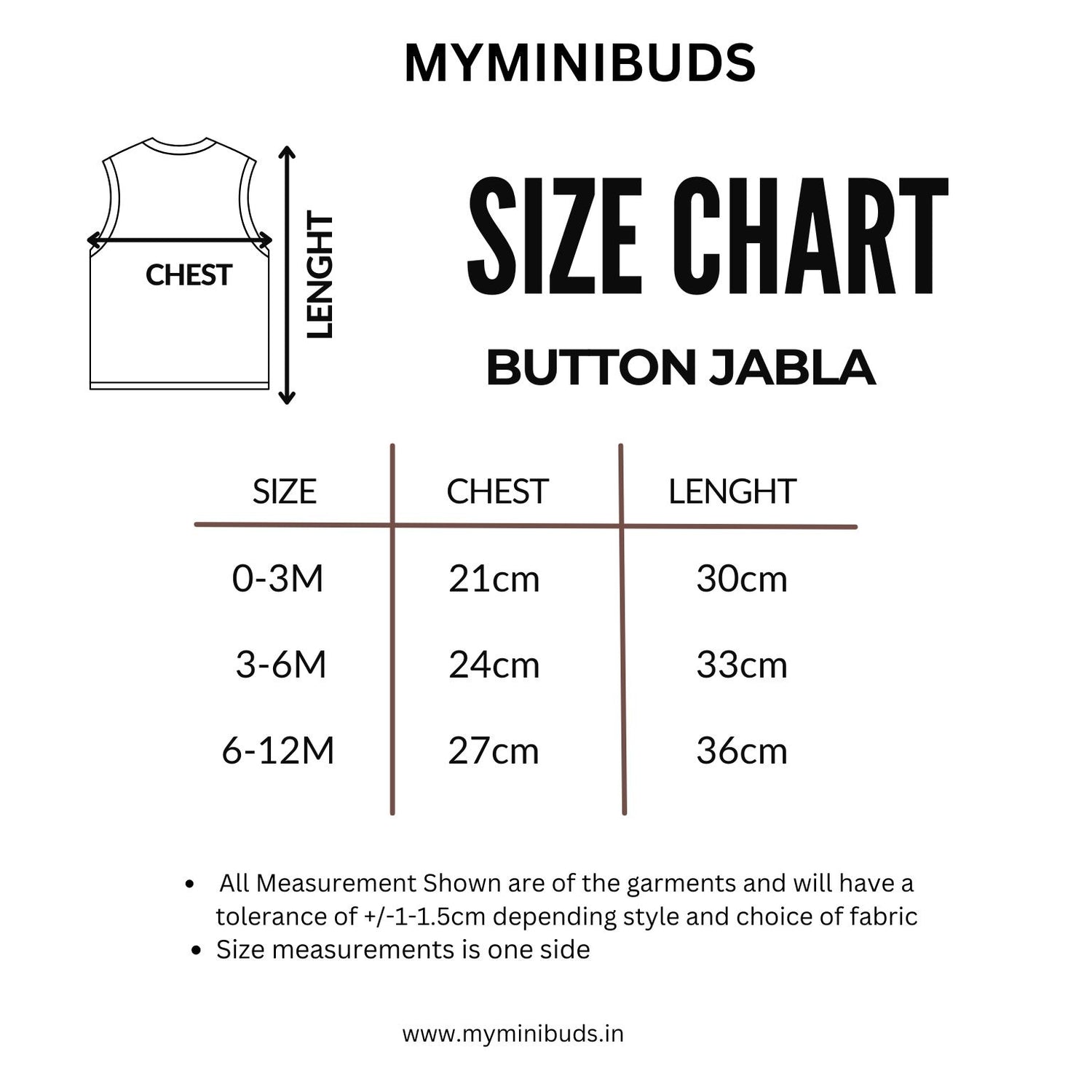 Muslin Button Jabla- Green Pannel