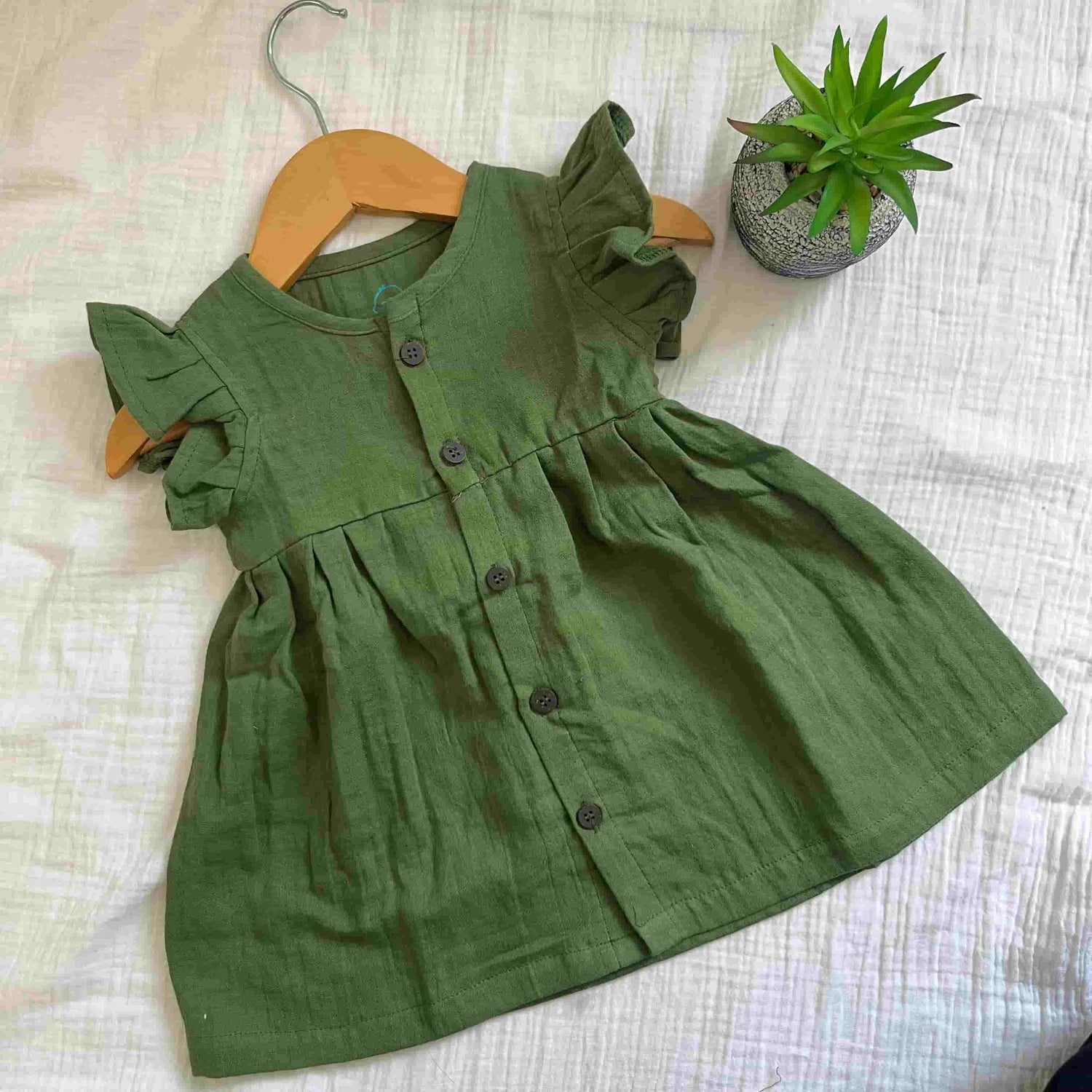 A Green - Frill Frock