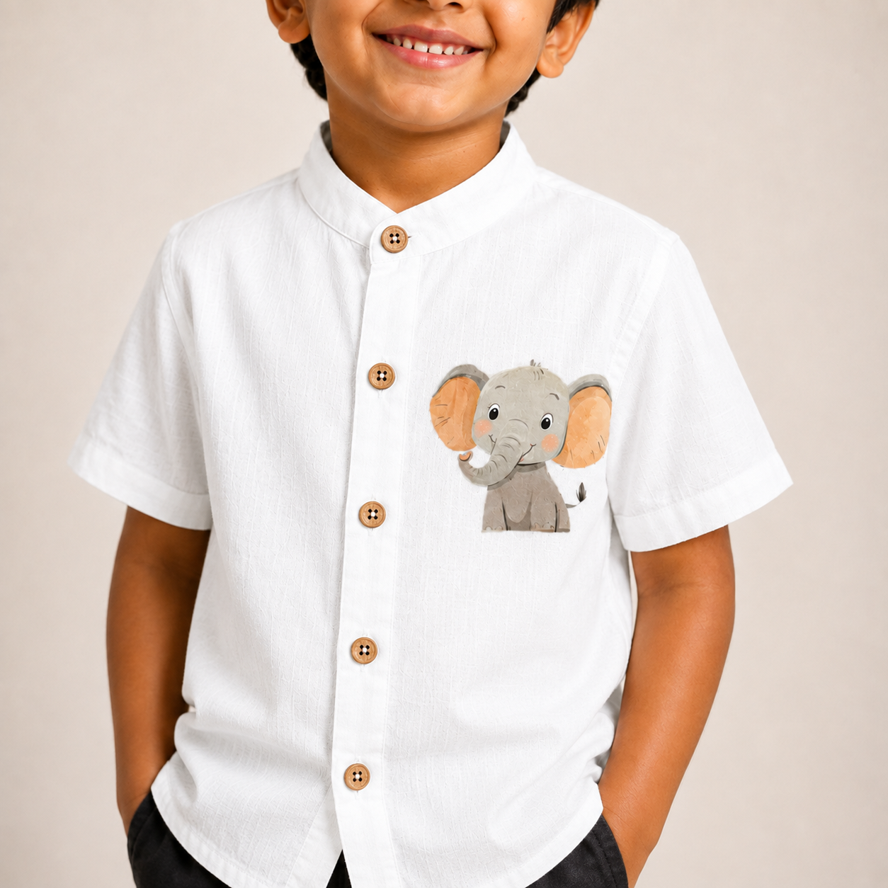 Elephant Print - Kids Shirt
